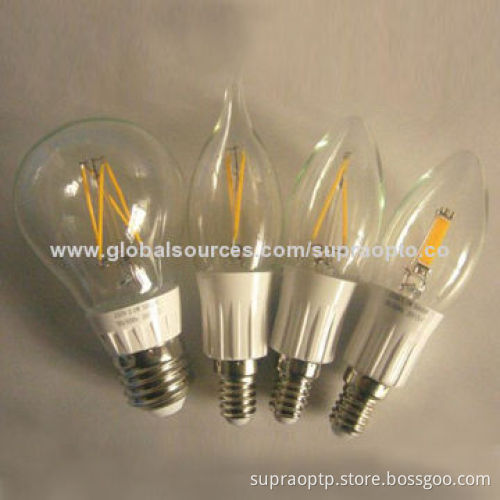 A60 6W light filament bulb, indoor use, with high brightness, CE mark